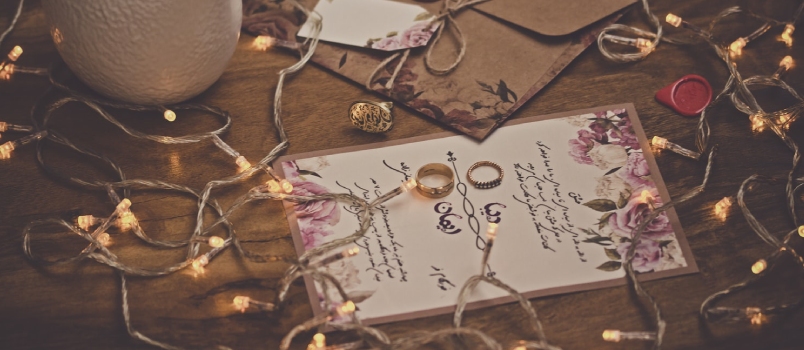 Make sure the font is legible White Dove Figurine Surrounded By String Lights On Table