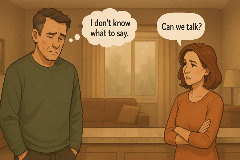 Couple not able to express feelings