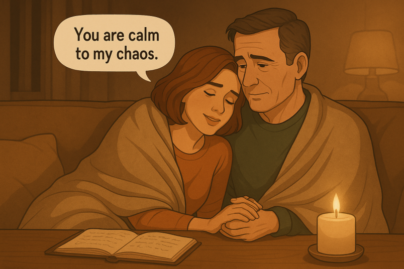 Couple sharing moment together