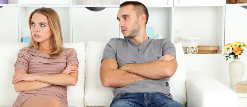 Young Couple In Quarrel At Home