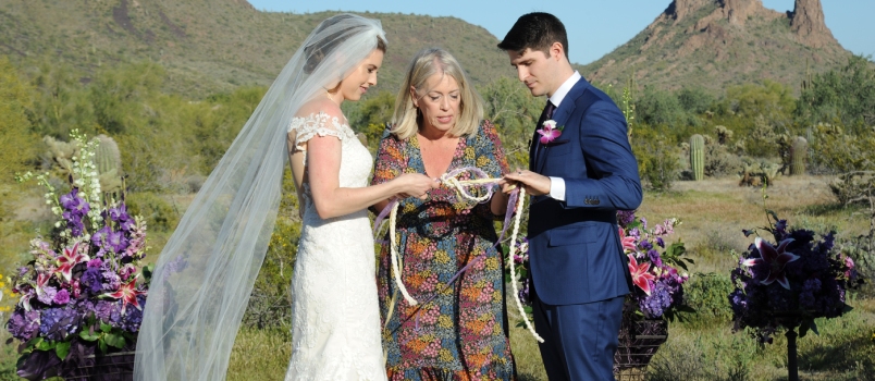 Finally, the wedding day! Bride And Groom Wedding Reception Outside In The Backyard