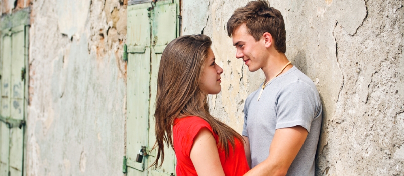 Happy Young Couple In Love