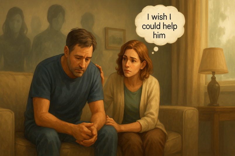 Man is worried giving assurance