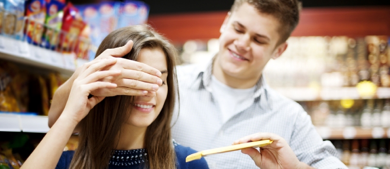 Man Surprising His Girlfriend