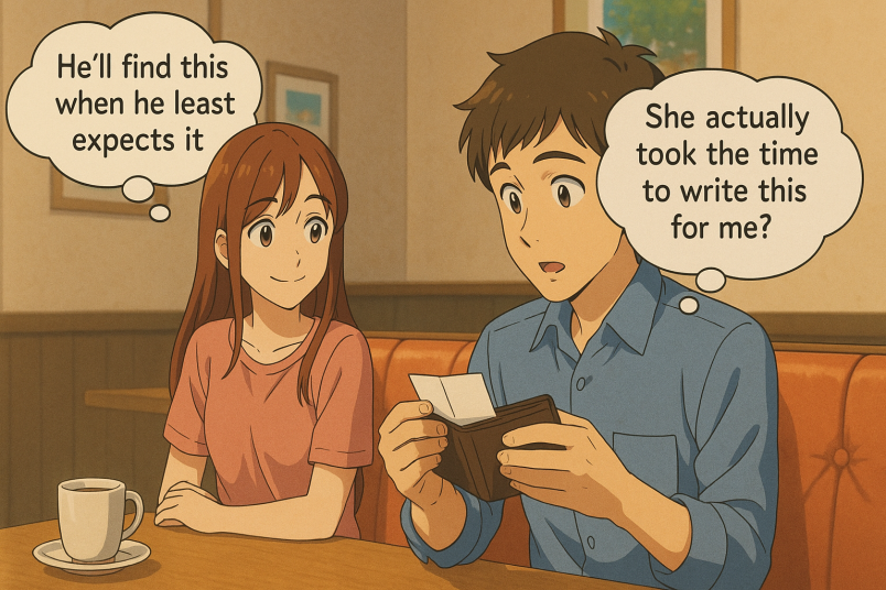 Love Note in His Wallet