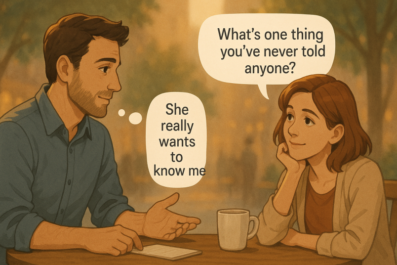 Woman asking questions