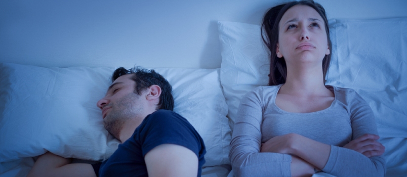 Desperate Woman Can't Sleep Because His Man Is Snoring