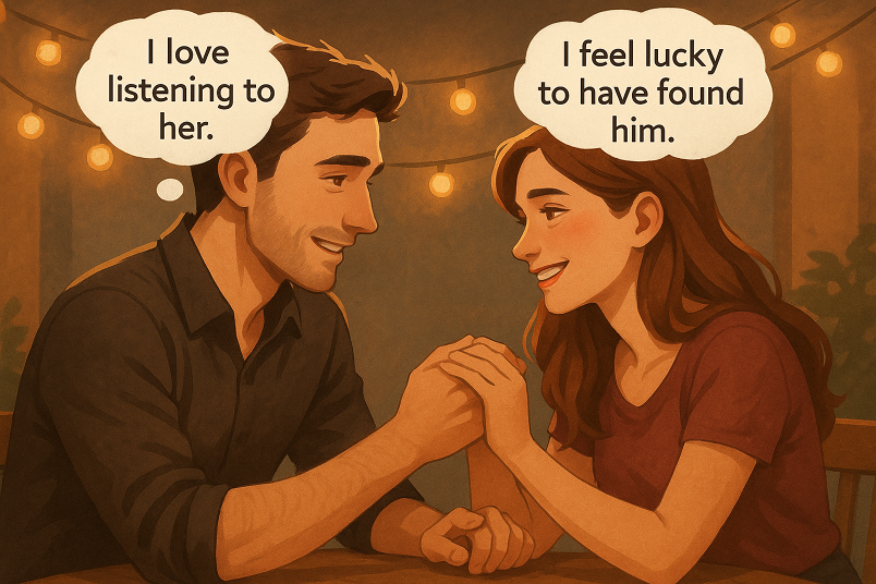 Couple creating memories