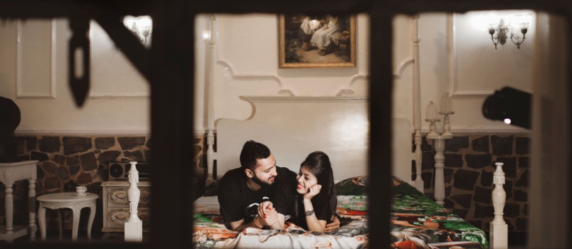 Couple on pre-wedding