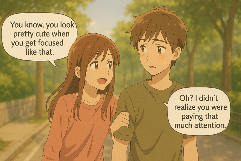 Busy City Street at Night