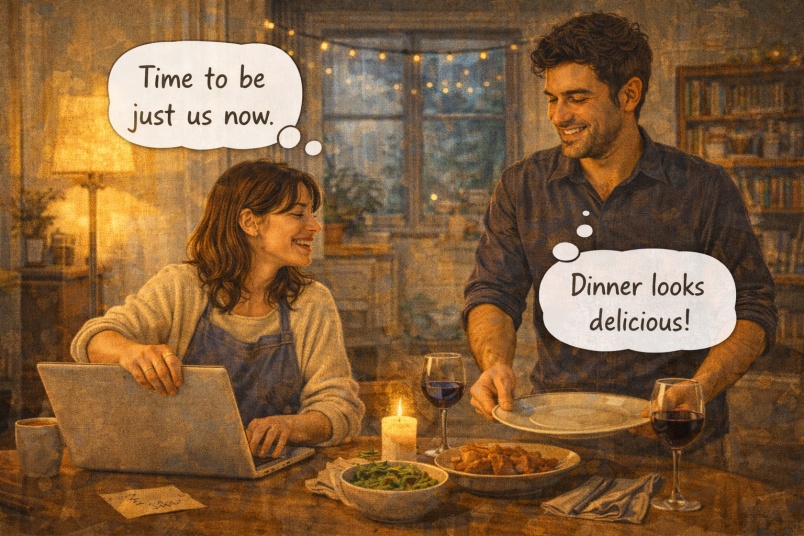 Couple spending time together