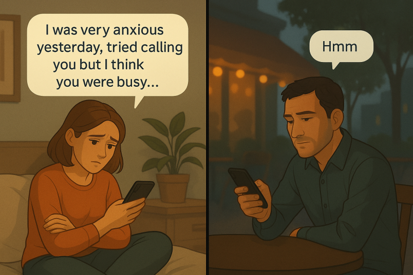 Man not interested in woman_s talks