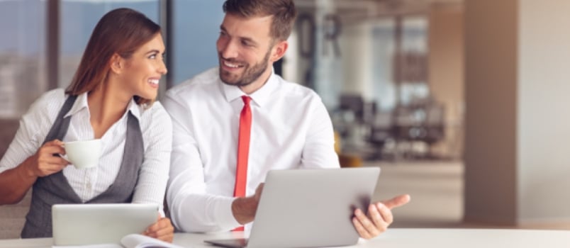 Young Business People Working Together On Computer