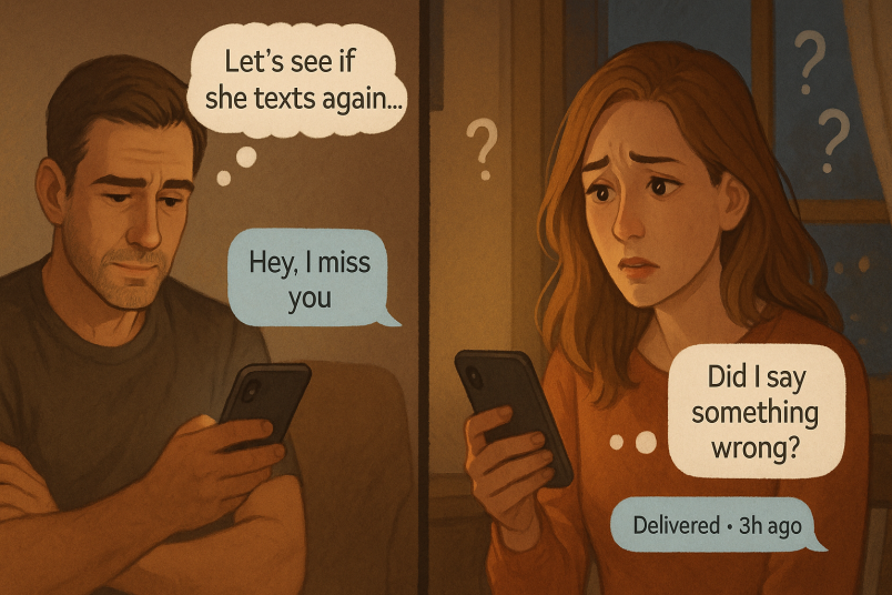 boy playing mind games