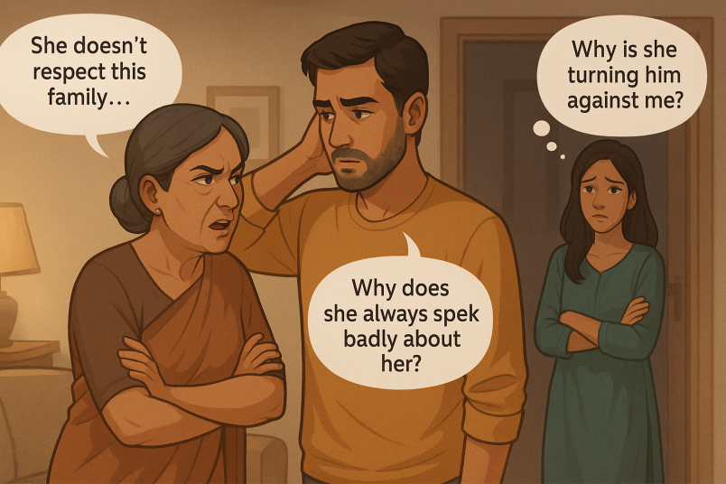 Tense family conflict