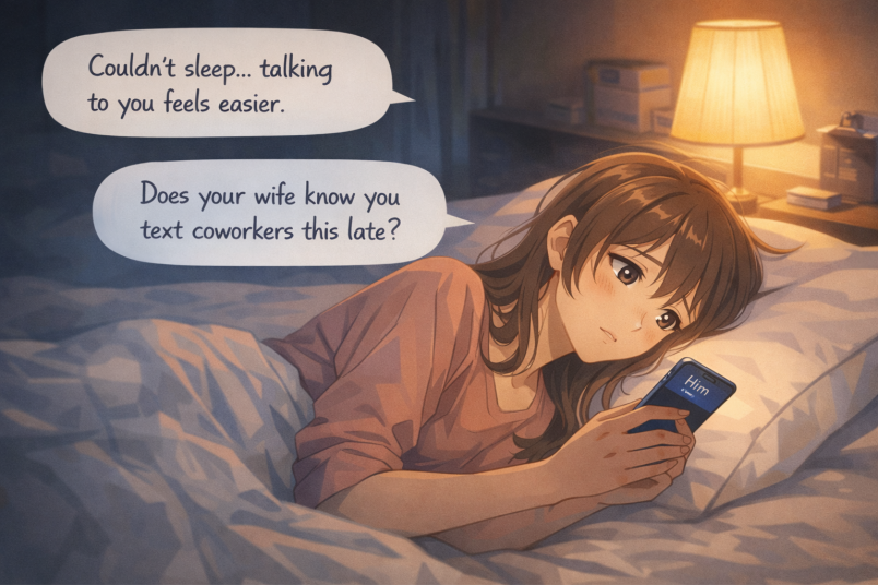 Texting at night