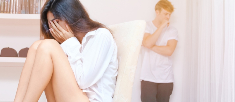 Unhappy Couple Having Problem, Family Conflict, Problems In Relationship