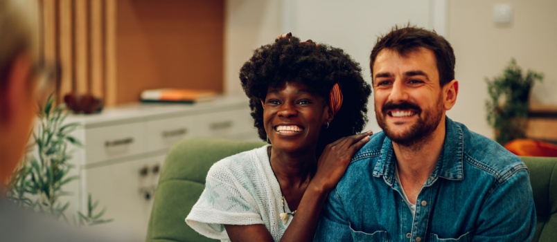 Young couple having counselling session