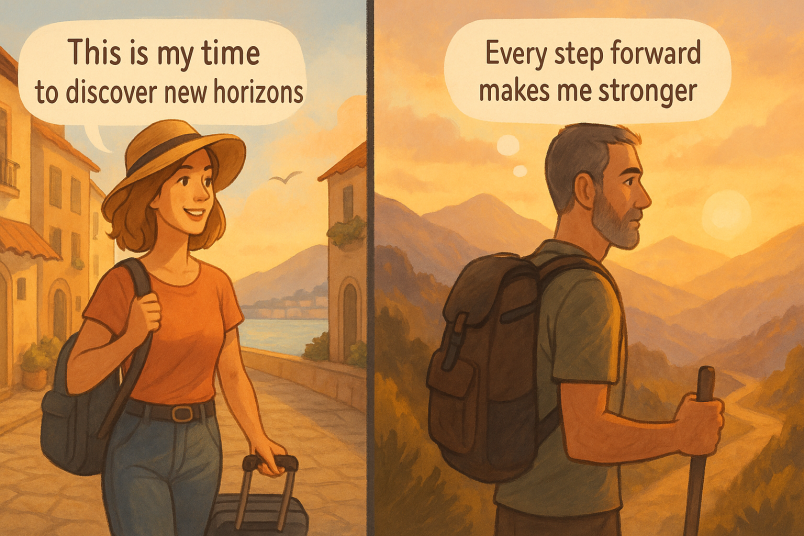 Man and woman living their dreams