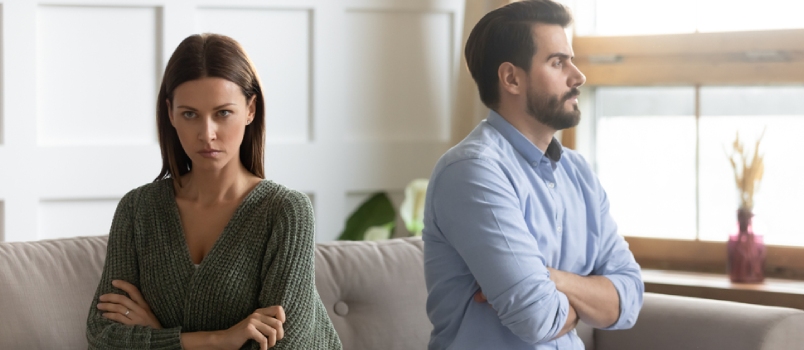 Conflictated Couple Ignoring Eachother
