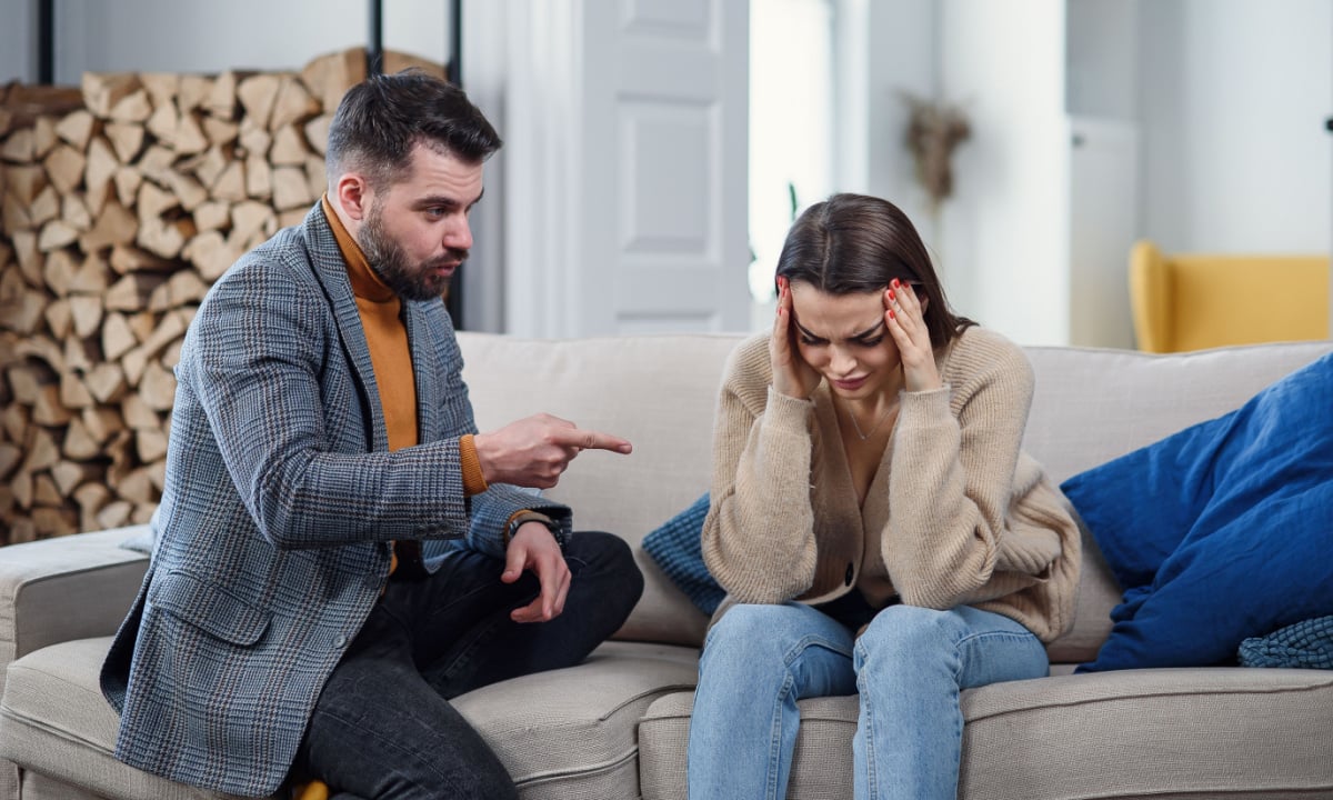 Couple having argument
