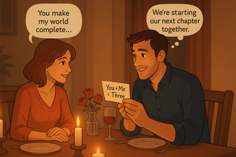 Couple having dinner together