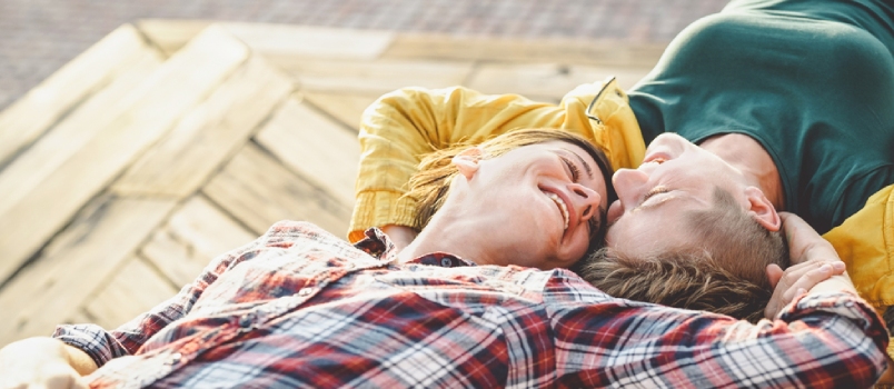 Couple Lying Together