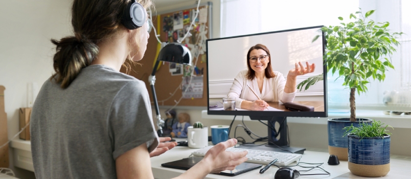 Online Consultation of Male Teenager by Social Worker, Psychologist, Behavior, Teacher