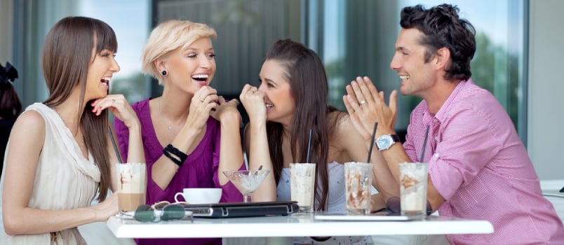 Family and Friends Meeting Together at Cafe