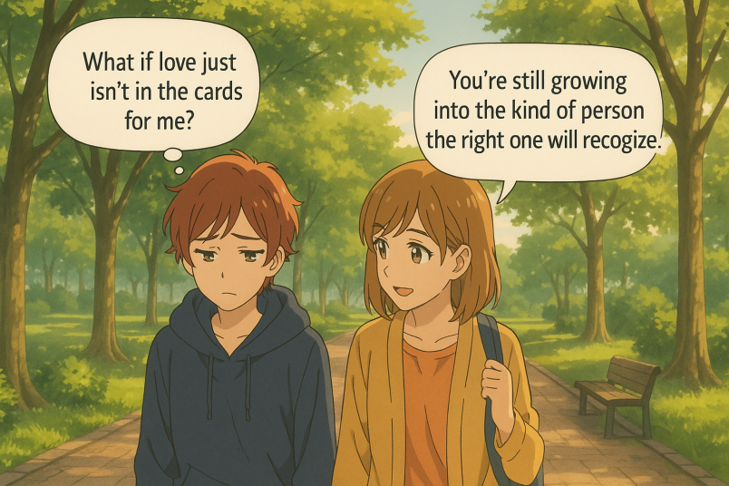 A supportive friend’s pep talk