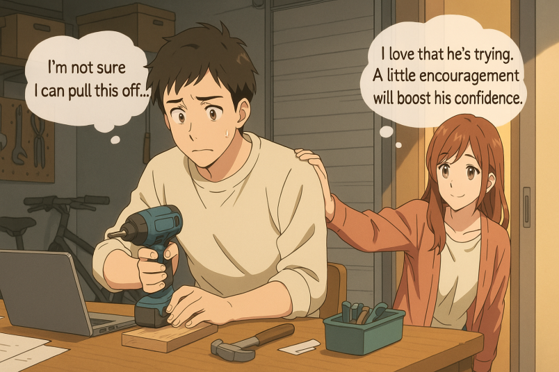 When He’s Trying Something New