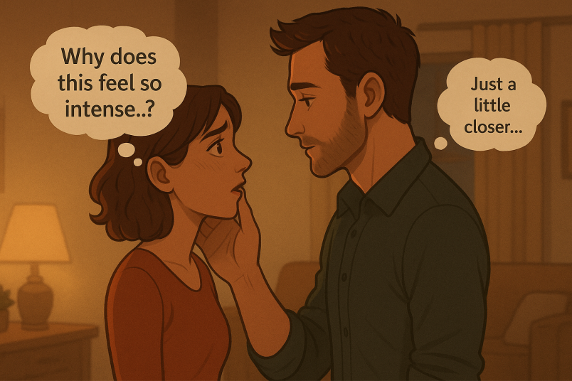 Intimate eye contact