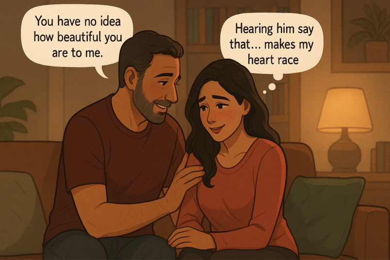 Sweet compliment moment