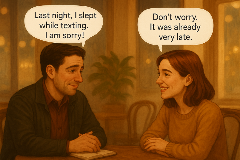 Couple being themselves