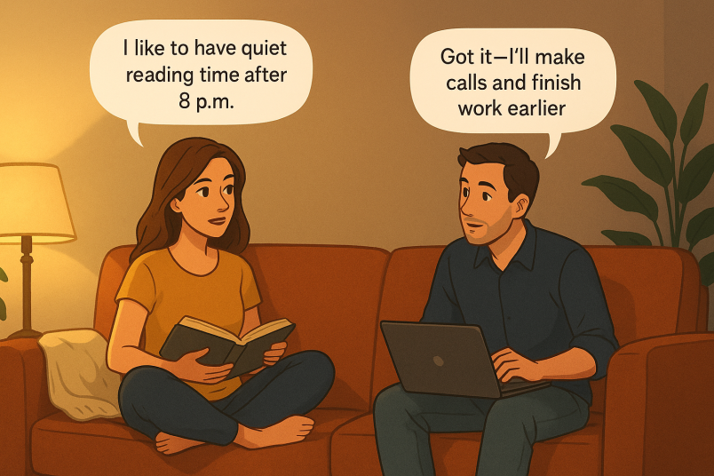 Couple setting time boundaries