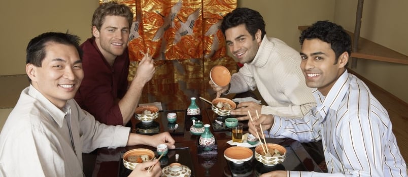 Friends Dining Out Together