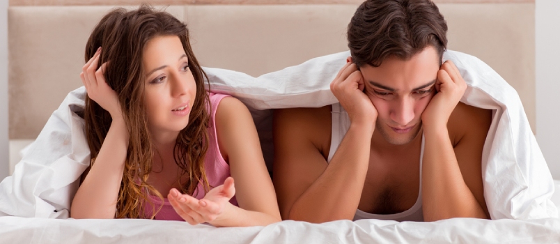 Family Conflict With Wife Husband in Bed