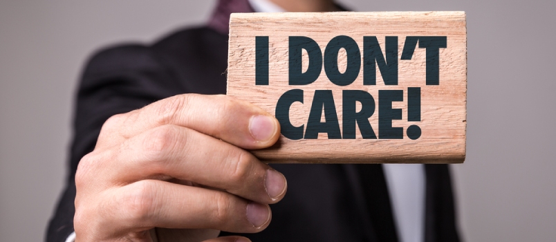 I Don't Care Woden Sticky Notes