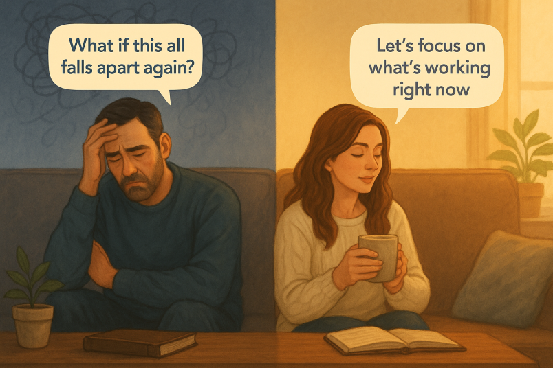 Couple having different mindset