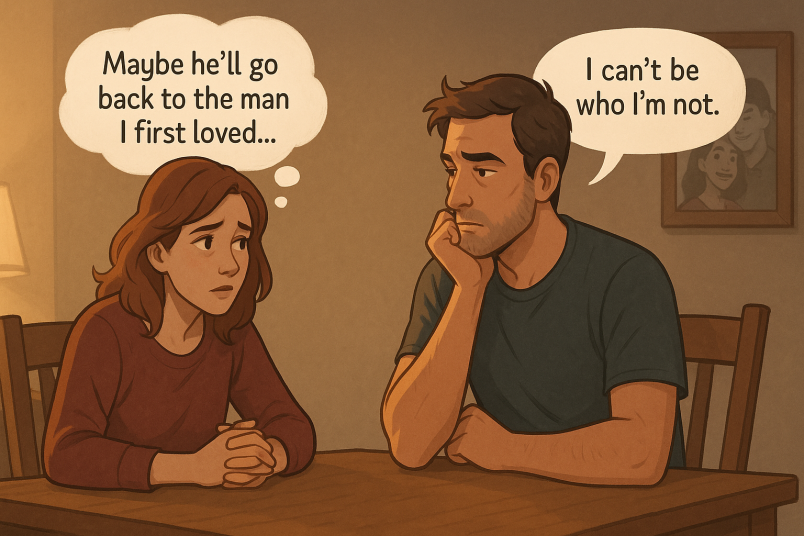 Couple talking