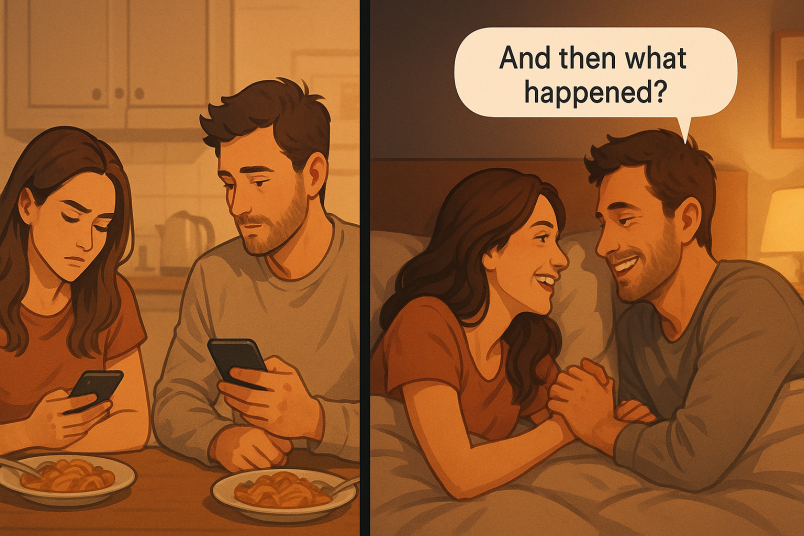 Couple pillow talk vs unhealthy conversation