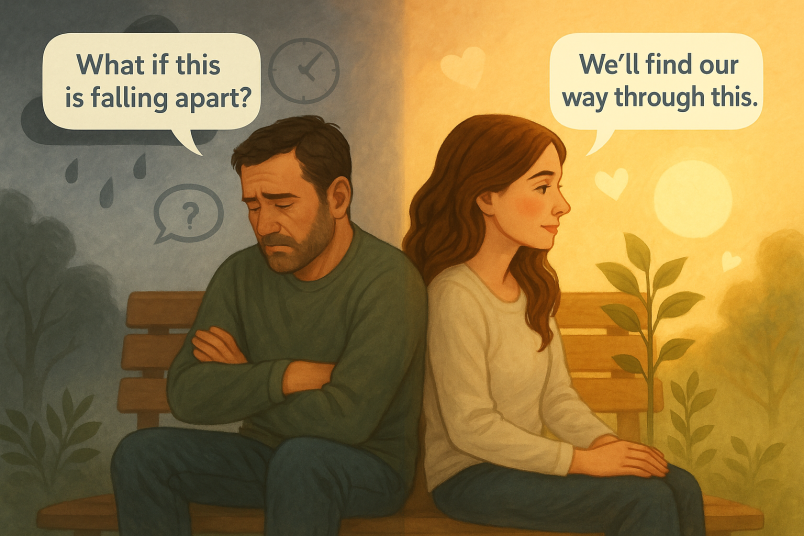 Pessimistic vs optimistic couple