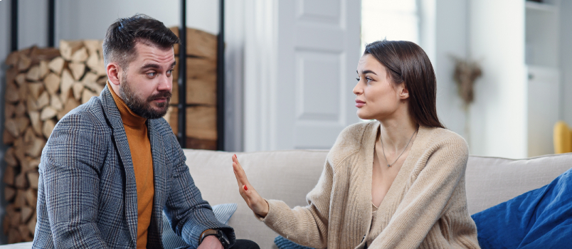 Couple having argument