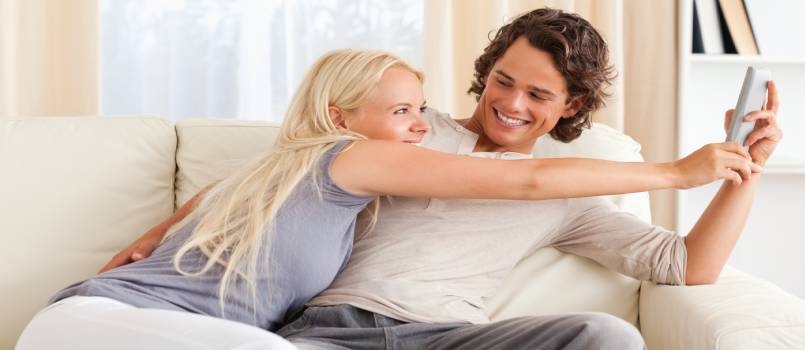 Couple fighting for remote