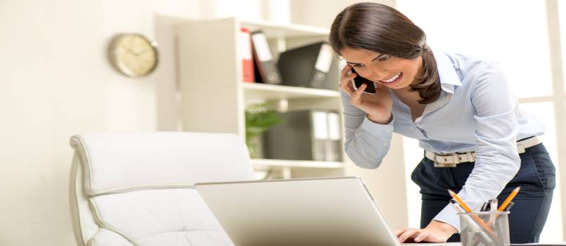 women using laptop and mobile