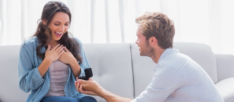 Man Proposing Women with Ring