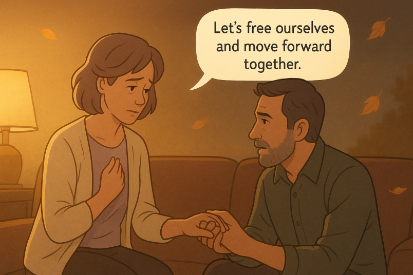 Couple having deep conversations