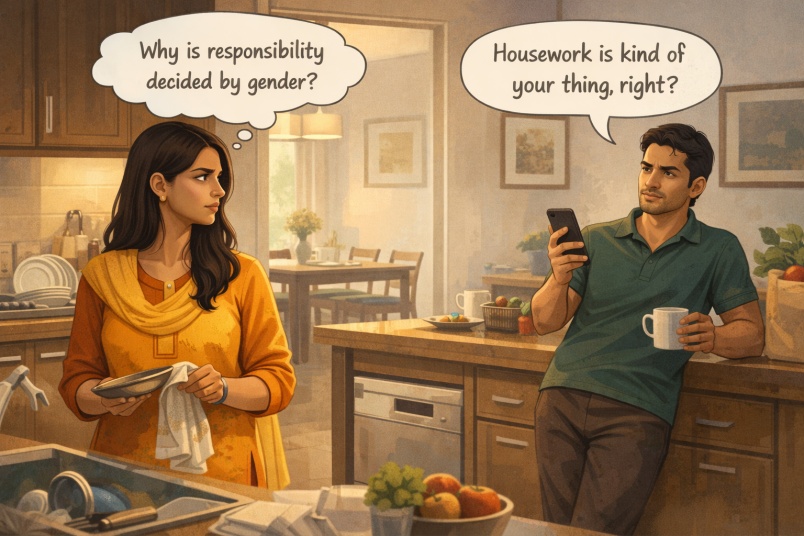 Gendered chores tension