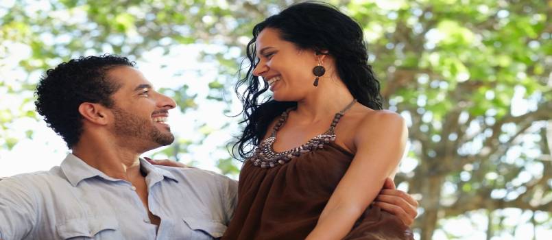 Couple enjoying at resort