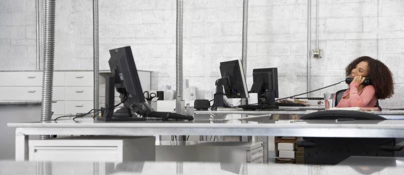 Women talking on phone